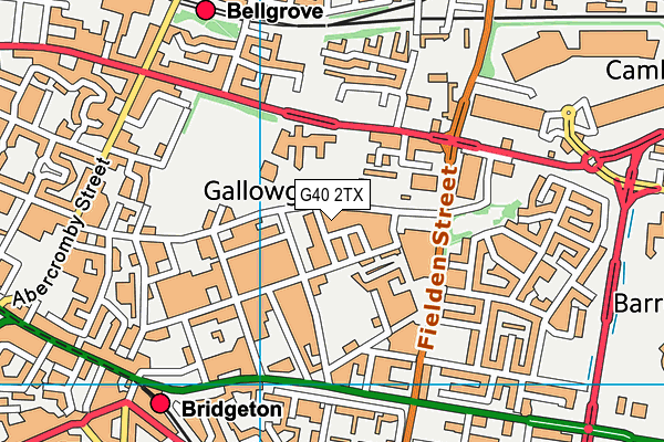 G40 2TX map - OS VectorMap District (Ordnance Survey) G40 2TX map - OS VectorMap District (Ordnance Survey)