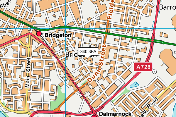 G40 3BA map - OS VectorMap District (Ordnance Survey) G40 3BA map - OS VectorMap District (Ordnance Survey)