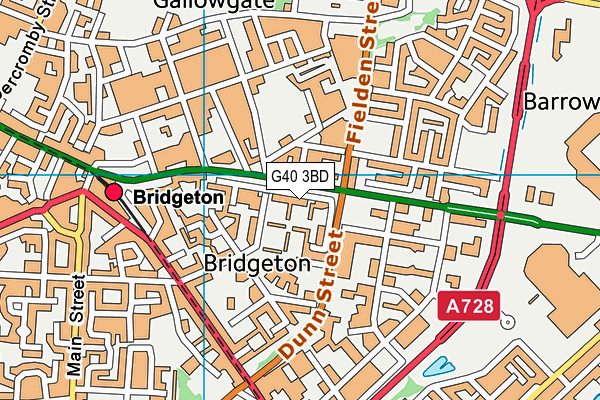 G40 3BD map - OS VectorMap District (Ordnance Survey) G40 3BD map - OS VectorMap District (Ordnance Survey)