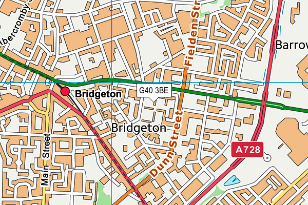 G40 3BE map - OS VectorMap District (Ordnance Survey) G40 3BE map - OS VectorMap District (Ordnance Survey)