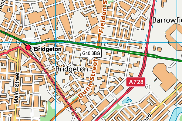 G40 3BG map - OS VectorMap District (Ordnance Survey) G40 3BG map - OS VectorMap District (Ordnance Survey)