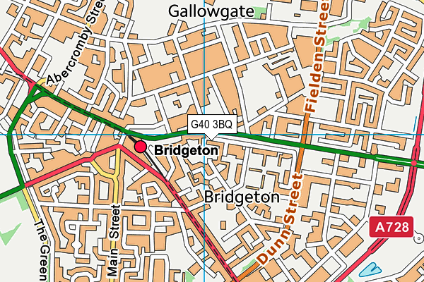 G40 3BQ map - OS VectorMap District (Ordnance Survey) G40 3BQ map - OS VectorMap District (Ordnance Survey)