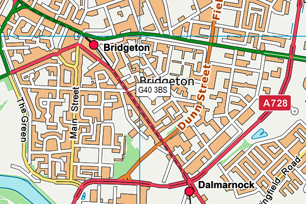 G40 3BS map - OS VectorMap District (Ordnance Survey) G40 3BS map - OS VectorMap District (Ordnance Survey)