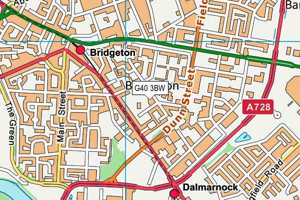 G40 3BW map - OS VectorMap District (Ordnance Survey) G40 3BW map - OS VectorMap District (Ordnance Survey)