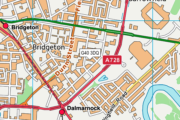 G40 3DQ map - OS VectorMap District (Ordnance Survey) G40 3DQ map - OS VectorMap District (Ordnance Survey)