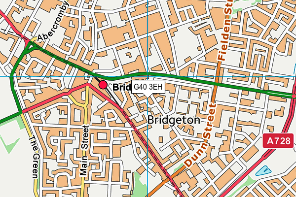 G40 3EH map - OS VectorMap District (Ordnance Survey)
