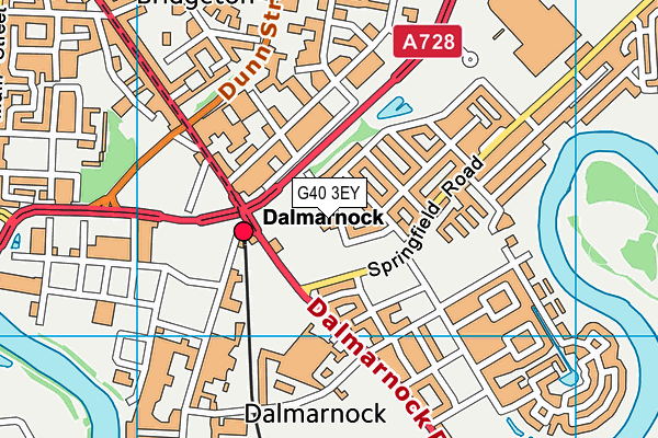 G40 3EY map - OS VectorMap District (Ordnance Survey) G40 3EY map - OS VectorMap District (Ordnance Survey)