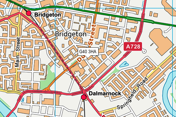 G40 3HA map - OS VectorMap District (Ordnance Survey) G40 3HA map - OS VectorMap District (Ordnance Survey)