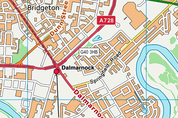 G40 3HB map - OS VectorMap District (Ordnance Survey) G40 3HB map - OS VectorMap District (Ordnance Survey)