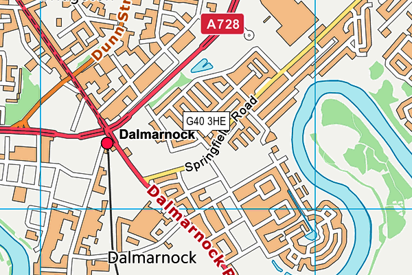 G40 3HE map - OS VectorMap District (Ordnance Survey) G40 3HE map - OS VectorMap District (Ordnance Survey)