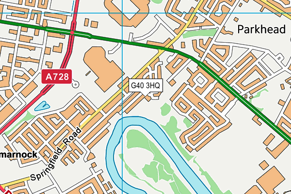 G40 3HQ map - OS VectorMap District (Ordnance Survey) G40 3HQ map - OS VectorMap District (Ordnance Survey)