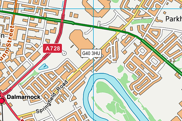 G40 3HU map - OS VectorMap District (Ordnance Survey) G40 3HU map - OS VectorMap District (Ordnance Survey)