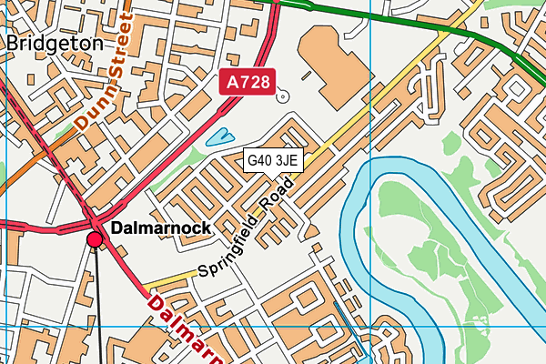 G40 3JE map - OS VectorMap District (Ordnance Survey) G40 3JE map - OS VectorMap District (Ordnance Survey)
