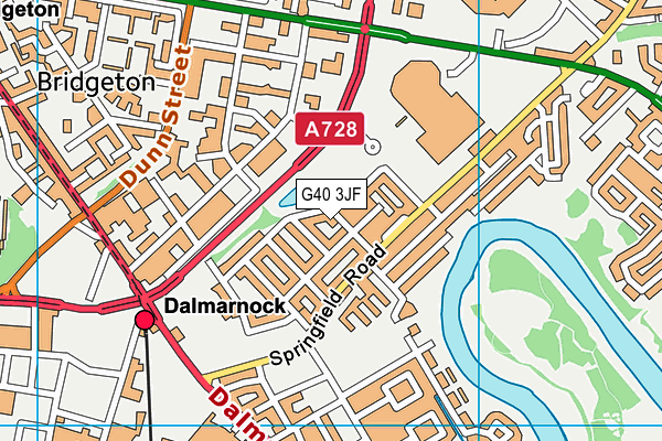 G40 3JF map - OS VectorMap District (Ordnance Survey) G40 3JF map - OS VectorMap District (Ordnance Survey)