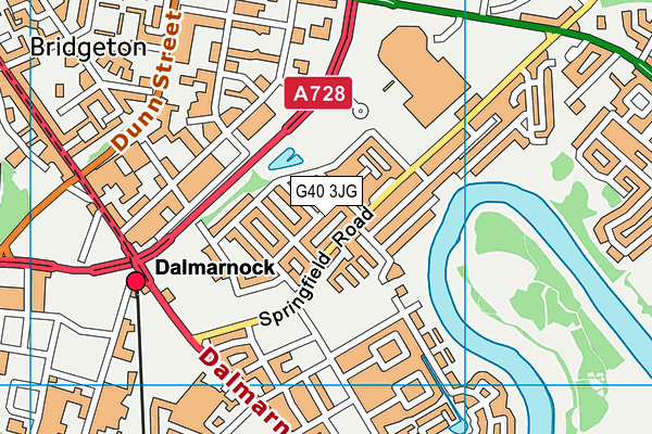 G40 3JG map - OS VectorMap District (Ordnance Survey) G40 3JG map - OS VectorMap District (Ordnance Survey)