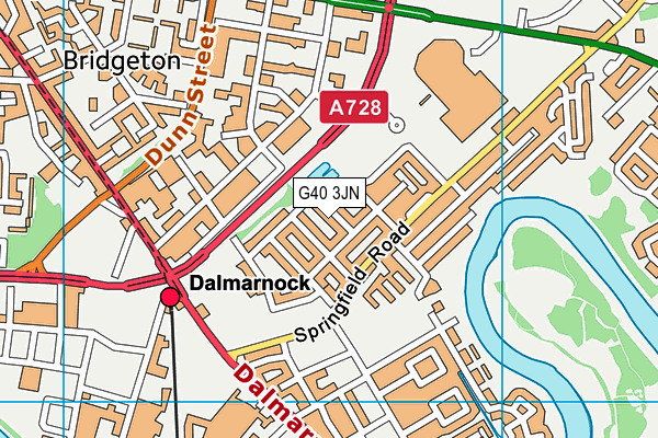G40 3JN map - OS VectorMap District (Ordnance Survey) G40 3JN map - OS VectorMap District (Ordnance Survey)