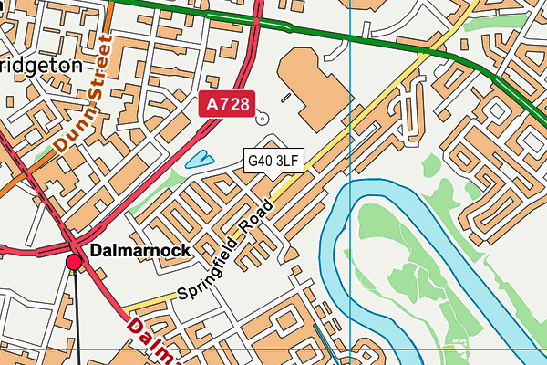 G40 3LF map - OS VectorMap District (Ordnance Survey) G40 3LF map - OS VectorMap District (Ordnance Survey)