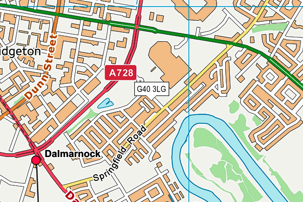 G40 3LG map - OS VectorMap District (Ordnance Survey) G40 3LG map - OS VectorMap District (Ordnance Survey)