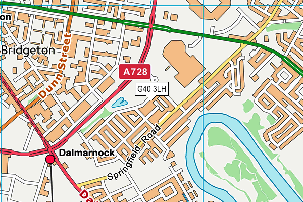 G40 3LH map - OS VectorMap District (Ordnance Survey) G40 3LH map - OS VectorMap District (Ordnance Survey)