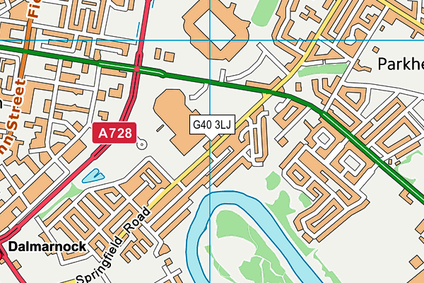 G40 3LJ map - OS VectorMap District (Ordnance Survey) G40 3LJ map - OS VectorMap District (Ordnance Survey)