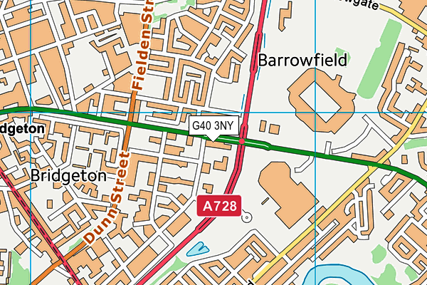 G40 3NY map - OS VectorMap District (Ordnance Survey) G40 3NY map - OS VectorMap District (Ordnance Survey)