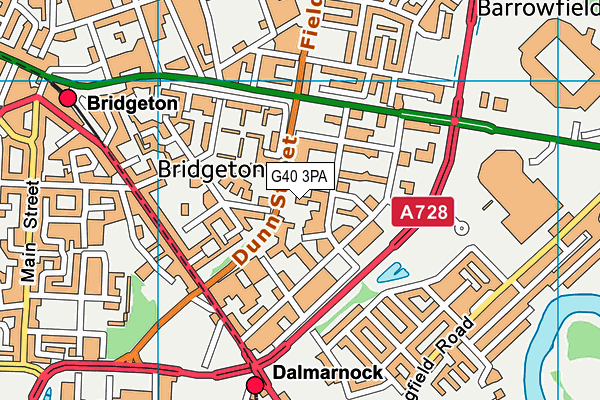 G40 3PA map - OS VectorMap District (Ordnance Survey) G40 3PA map - OS VectorMap District (Ordnance Survey)