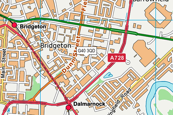G40 3QD map - OS VectorMap District (Ordnance Survey) G40 3QD map - OS VectorMap District (Ordnance Survey)