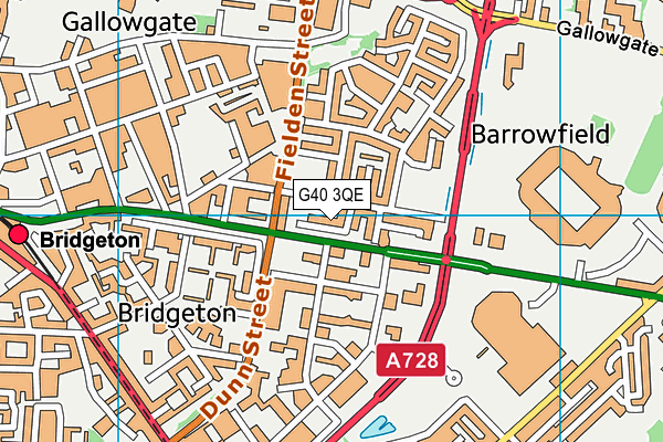 G40 3QE map - OS VectorMap District (Ordnance Survey) G40 3QE map - OS VectorMap District (Ordnance Survey)