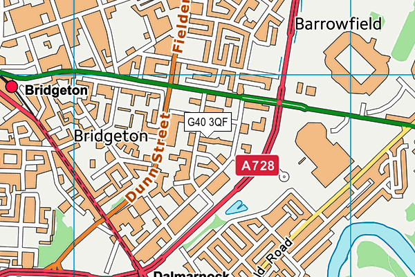 G40 3QF map - OS VectorMap District (Ordnance Survey) G40 3QF map - OS VectorMap District (Ordnance Survey)