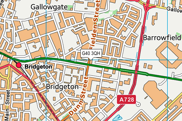 G40 3QH map - OS VectorMap District (Ordnance Survey) G40 3QH map - OS VectorMap District (Ordnance Survey)