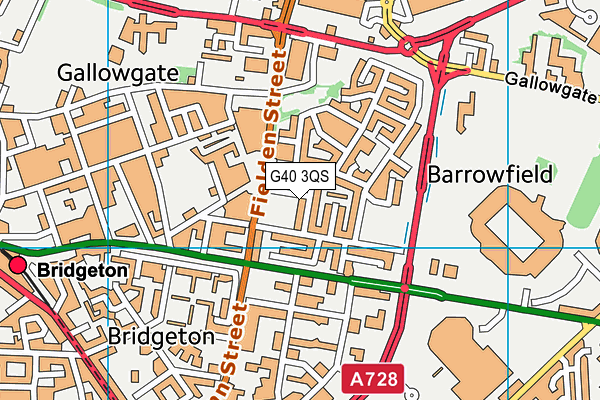 G40 3QS map - OS VectorMap District (Ordnance Survey) G40 3QS map - OS VectorMap District (Ordnance Survey)