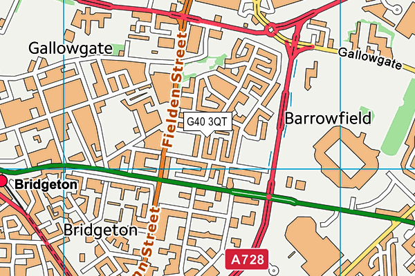 G40 3QT map - OS VectorMap District (Ordnance Survey) G40 3QT map - OS VectorMap District (Ordnance Survey)