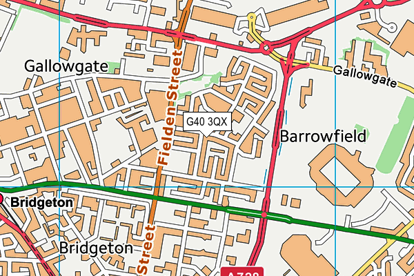 G40 3QX map - OS VectorMap District (Ordnance Survey) G40 3QX map - OS VectorMap District (Ordnance Survey)