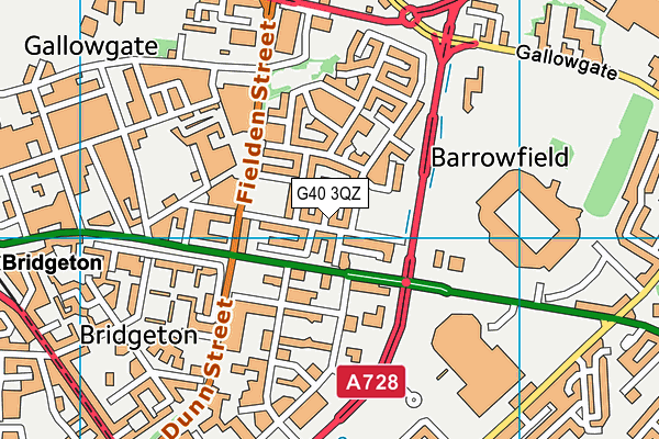 G40 3QZ map - OS VectorMap District (Ordnance Survey) G40 3QZ map - OS VectorMap District (Ordnance Survey)