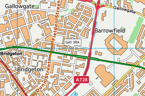 G40 3RA map - OS VectorMap District (Ordnance Survey) G40 3RA map - OS VectorMap District (Ordnance Survey)