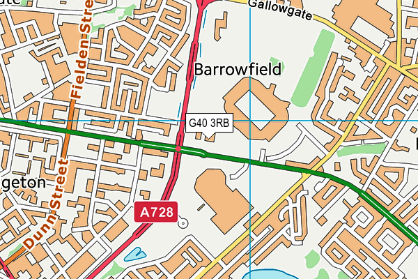 G40 3RB map - OS VectorMap District (Ordnance Survey) G40 3RB map - OS VectorMap District (Ordnance Survey)