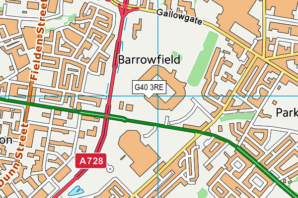G40 3RE map - OS VectorMap District (Ordnance Survey) G40 3RE map - OS VectorMap District (Ordnance Survey)