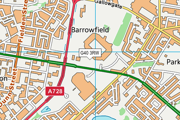 G40 3RW map - OS VectorMap District (Ordnance Survey) G40 3RW map - OS VectorMap District (Ordnance Survey)