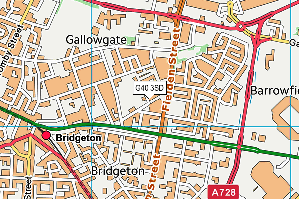 G40 3SD map - OS VectorMap District (Ordnance Survey) G40 3SD map - OS VectorMap District (Ordnance Survey)