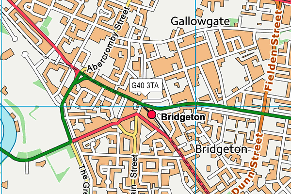 G40 3TA map - OS VectorMap District (Ordnance Survey) G40 3TA map - OS VectorMap District (Ordnance Survey)