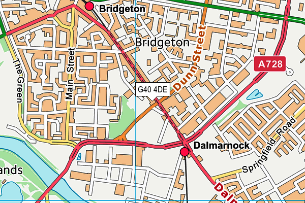 G40 4DE map - OS VectorMap District (Ordnance Survey) G40 4DE map - OS VectorMap District (Ordnance Survey)