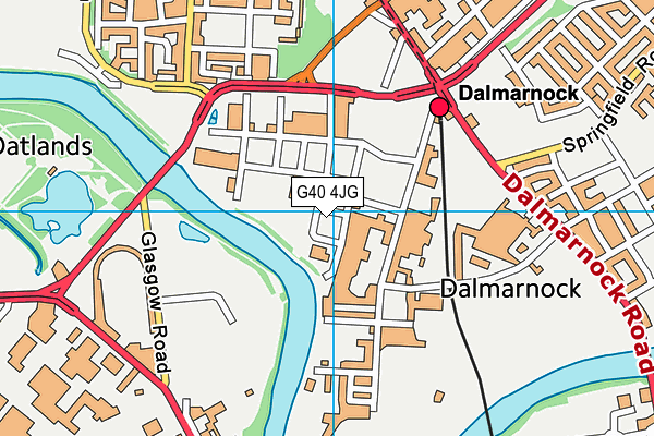 G40 4JG map - OS VectorMap District (Ordnance Survey) G40 4JG map - OS VectorMap District (Ordnance Survey)