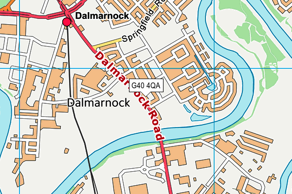 G40 4QA map - OS VectorMap District (Ordnance Survey) G40 4QA map - OS VectorMap District (Ordnance Survey)