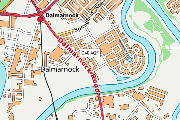 G40 4QF map - OS VectorMap District (Ordnance Survey) G40 4QF map - OS VectorMap District (Ordnance Survey)