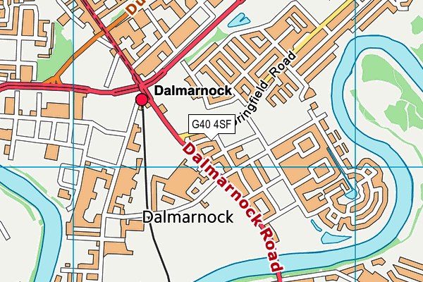 G40 4SF map - OS VectorMap District (Ordnance Survey)