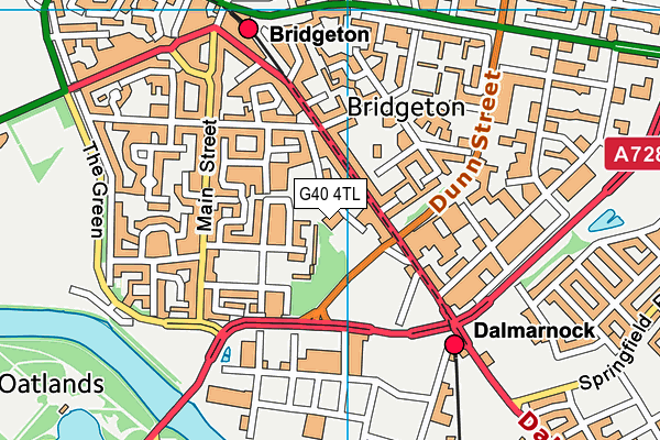 G40 4TL map - OS VectorMap District (Ordnance Survey) G40 4TL map - OS VectorMap District (Ordnance Survey)