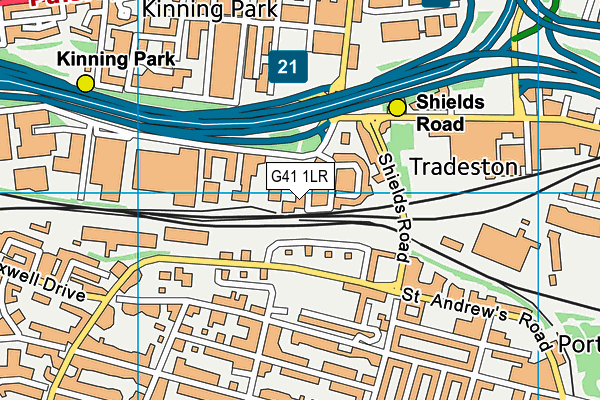 G41 1LR map - OS VectorMap District (Ordnance Survey) G41 1LR map - OS VectorMap District (Ordnance Survey)