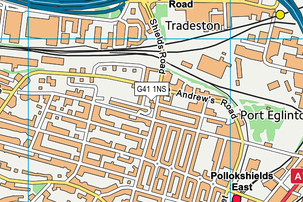 G41 1NS map - OS VectorMap District (Ordnance Survey) G41 1NS map - OS VectorMap District (Ordnance Survey)