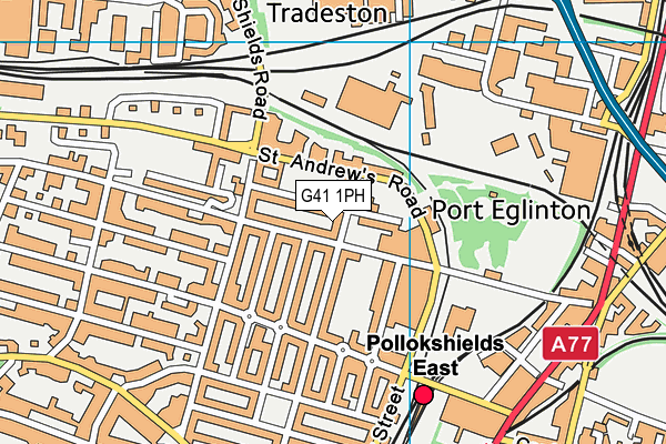 G41 1PH map - OS VectorMap District (Ordnance Survey) G41 1PH map - OS VectorMap District (Ordnance Survey)