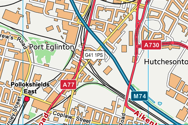 G41 1PS map - OS VectorMap District (Ordnance Survey) G41 1PS map - OS VectorMap District (Ordnance Survey)